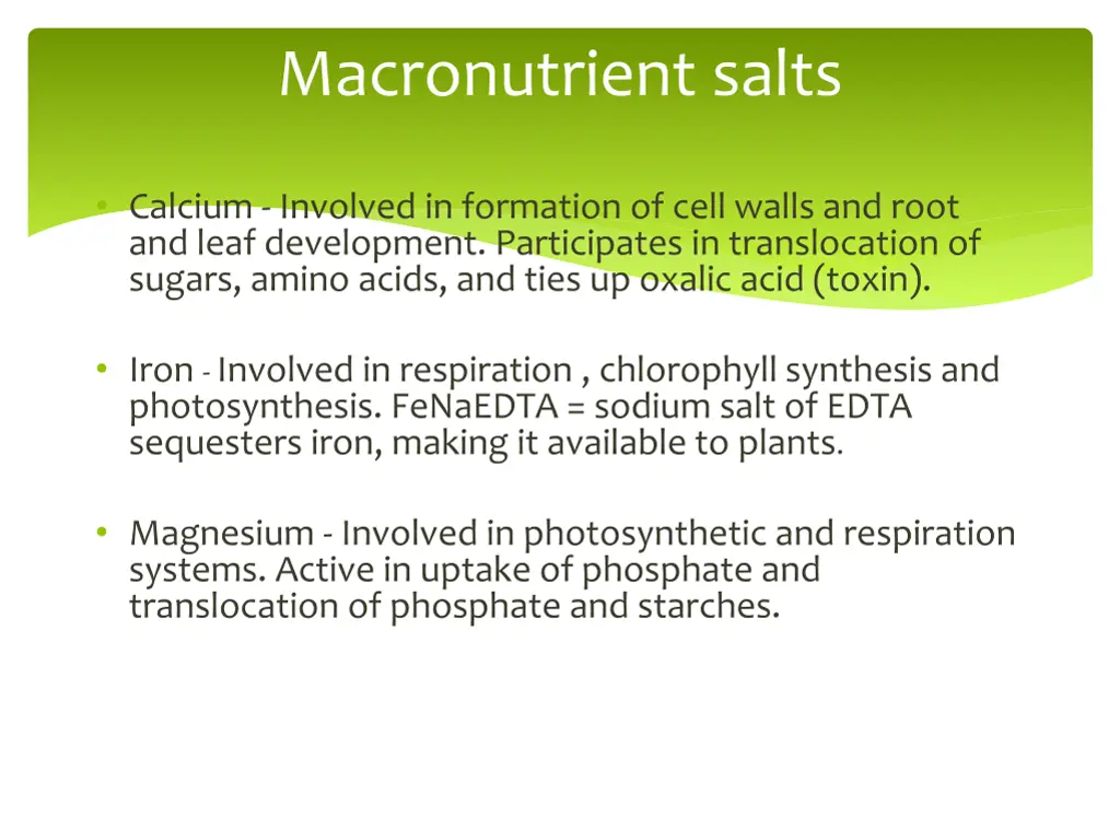 macronutrient salts 1