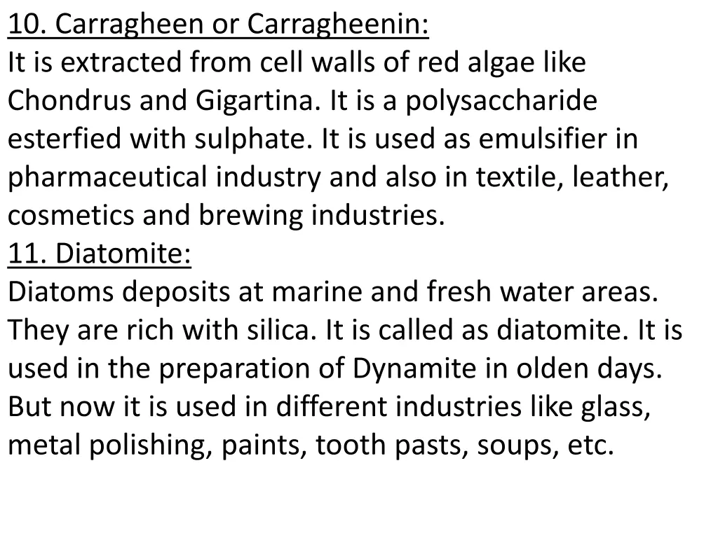 10 carragheen or carragheenin it is extracted