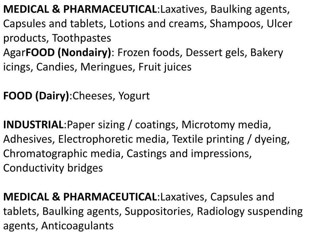 medical pharmaceutical laxatives baulking agents