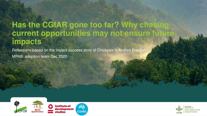 has the cgiar gone too far why chasing current