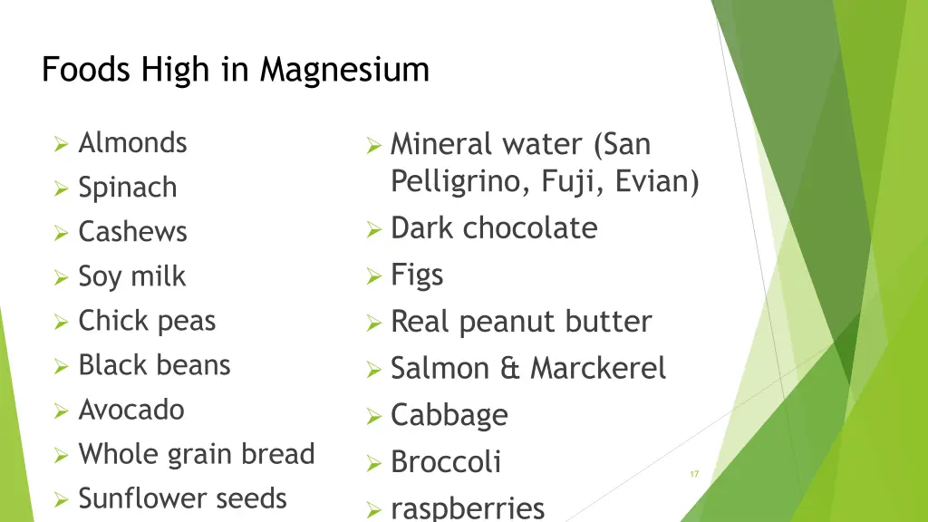 foods high in magnesium