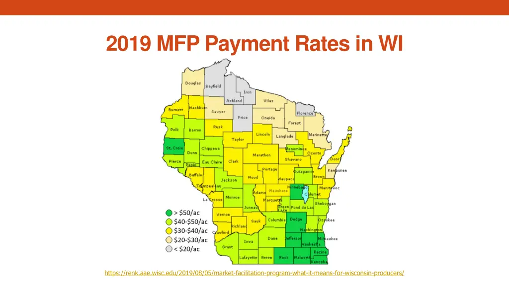 2019 mfp payment rates in wi