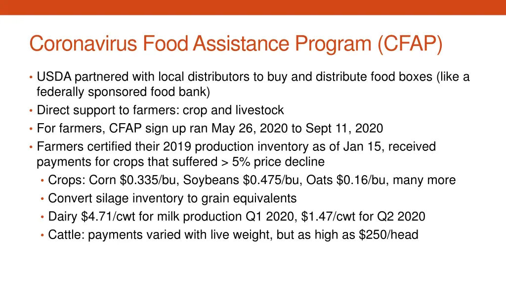 coronavirus food assistance program cfap 1