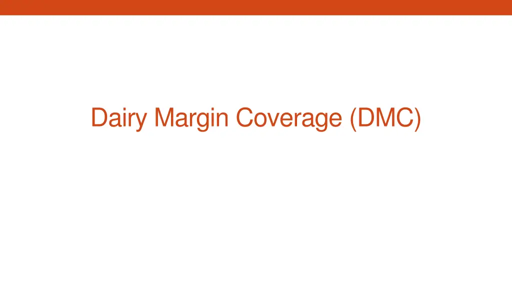 dairy margin coverage dmc