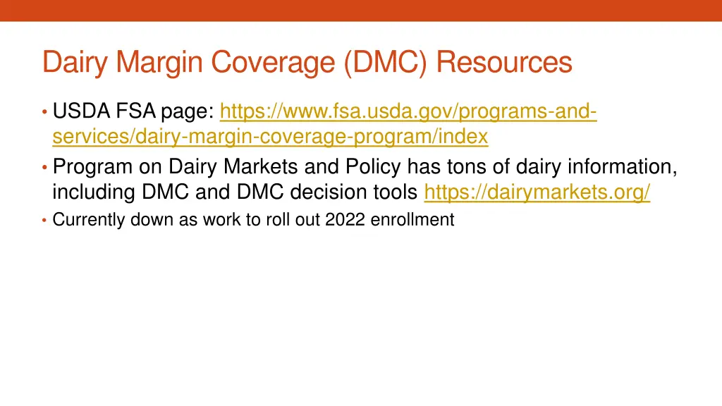 dairy margin coverage dmc resources