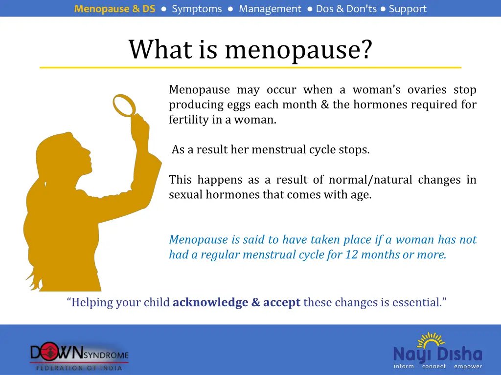 menopause ds symptoms management