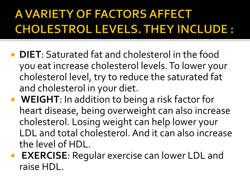 diet saturated fat and cholesterol in the food