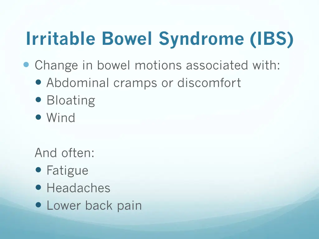 irritable bowel syndrome ibs