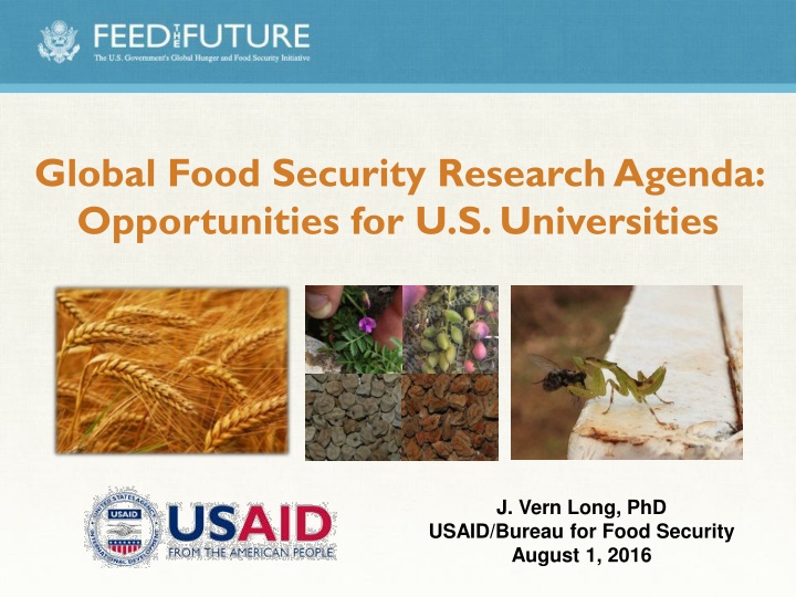 global food security research agenda