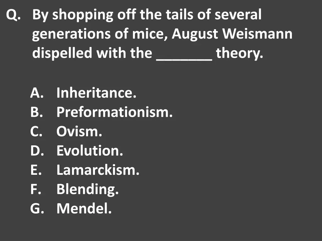 q by shopping off the tails of several