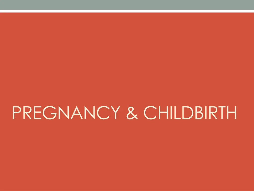 pregnancy childbirth