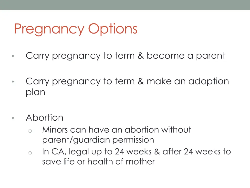 pregnancy options 1