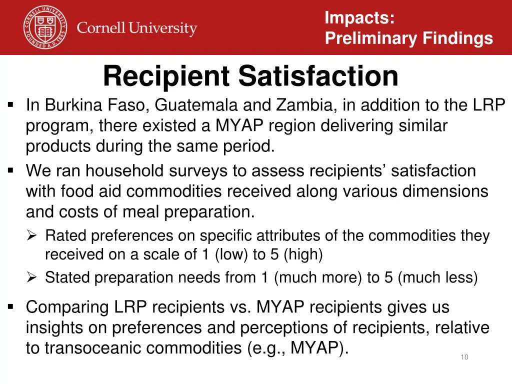 impacts preliminary findings 5