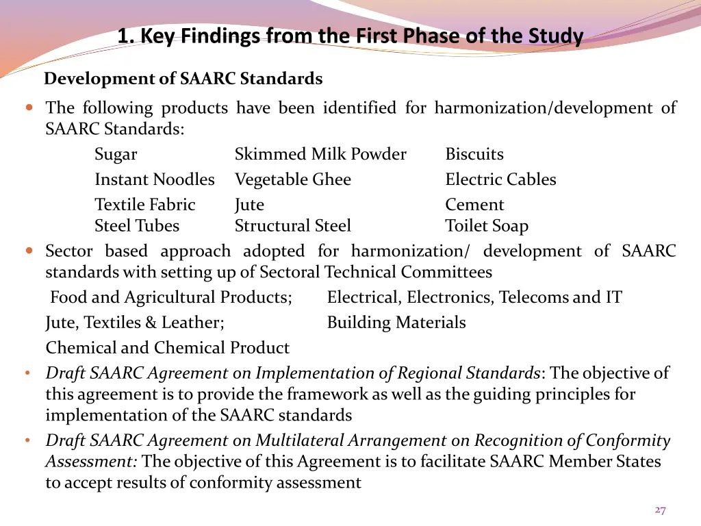 1 key findings from the first phase of the study 21