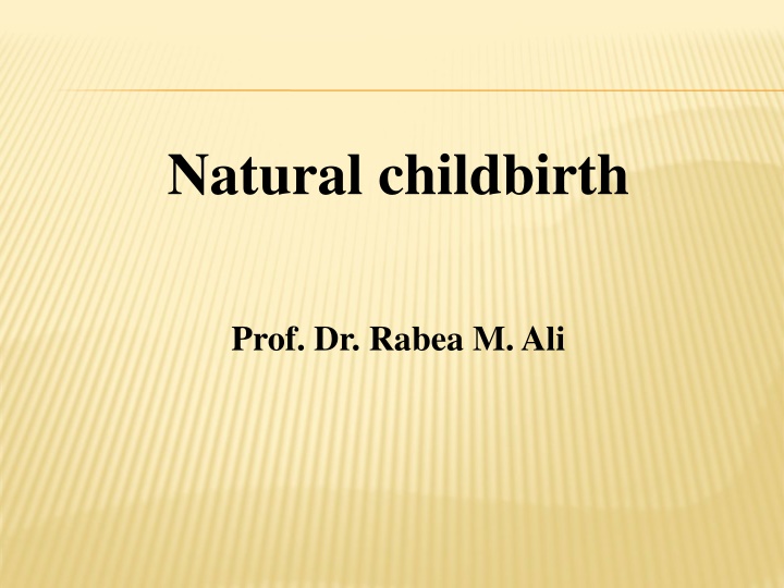 natural childbirth