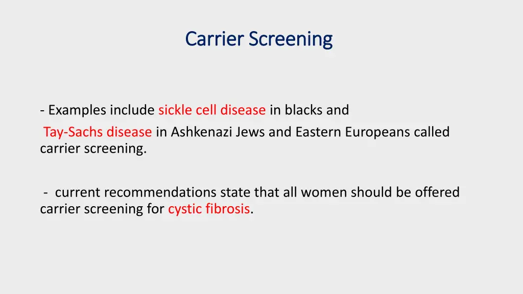 carrier screening carrier screening