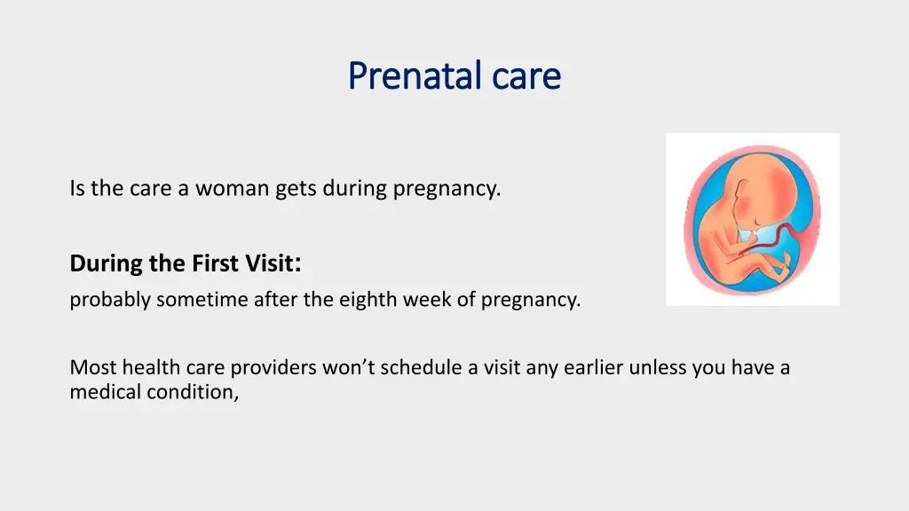 prenatal care prenatal care