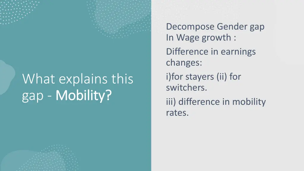 decompose gender gap in wage growth difference