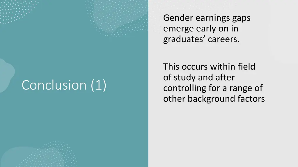 gender earnings gaps emerge early on in graduates