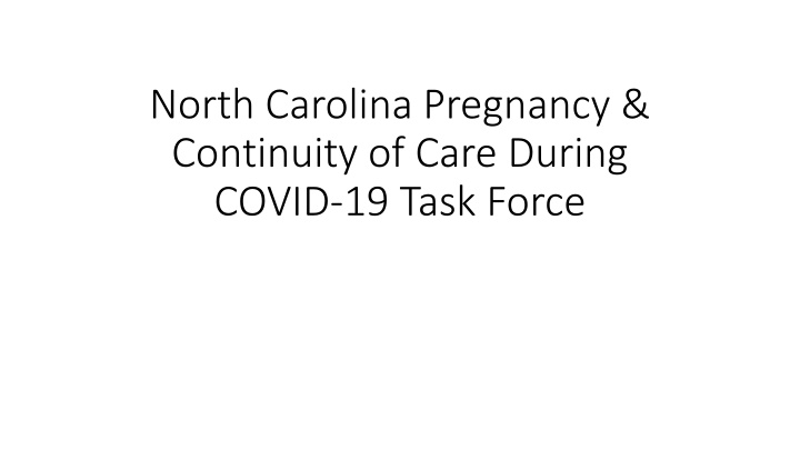 north carolina pregnancy continuity of care