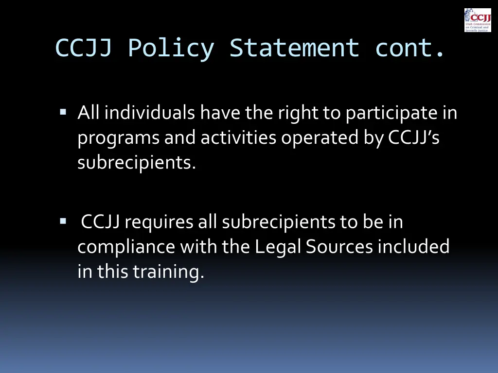 ccjj policy statement cont