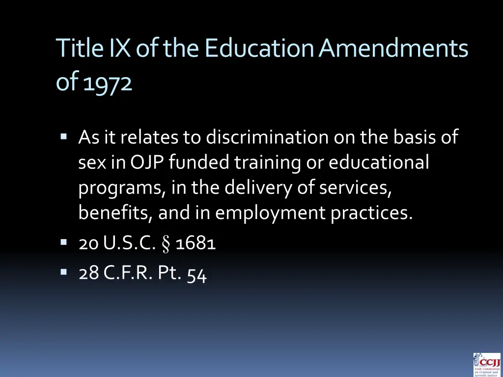 title ix of the education amendments of 1972