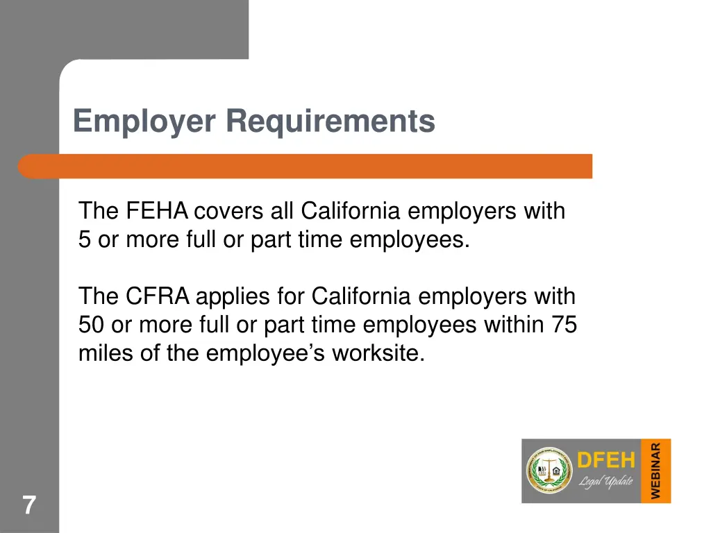 employer requirements