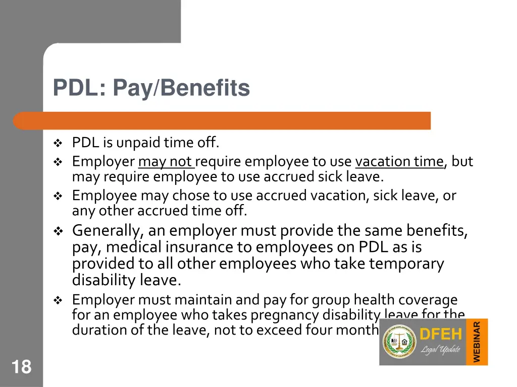 pdl pay benefits