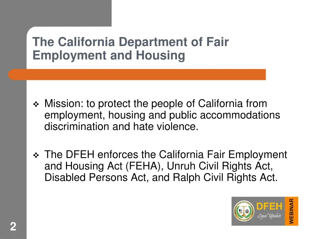 the california department of fair employment