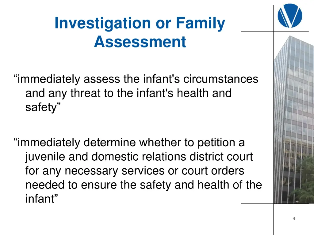 investigation or family assessment