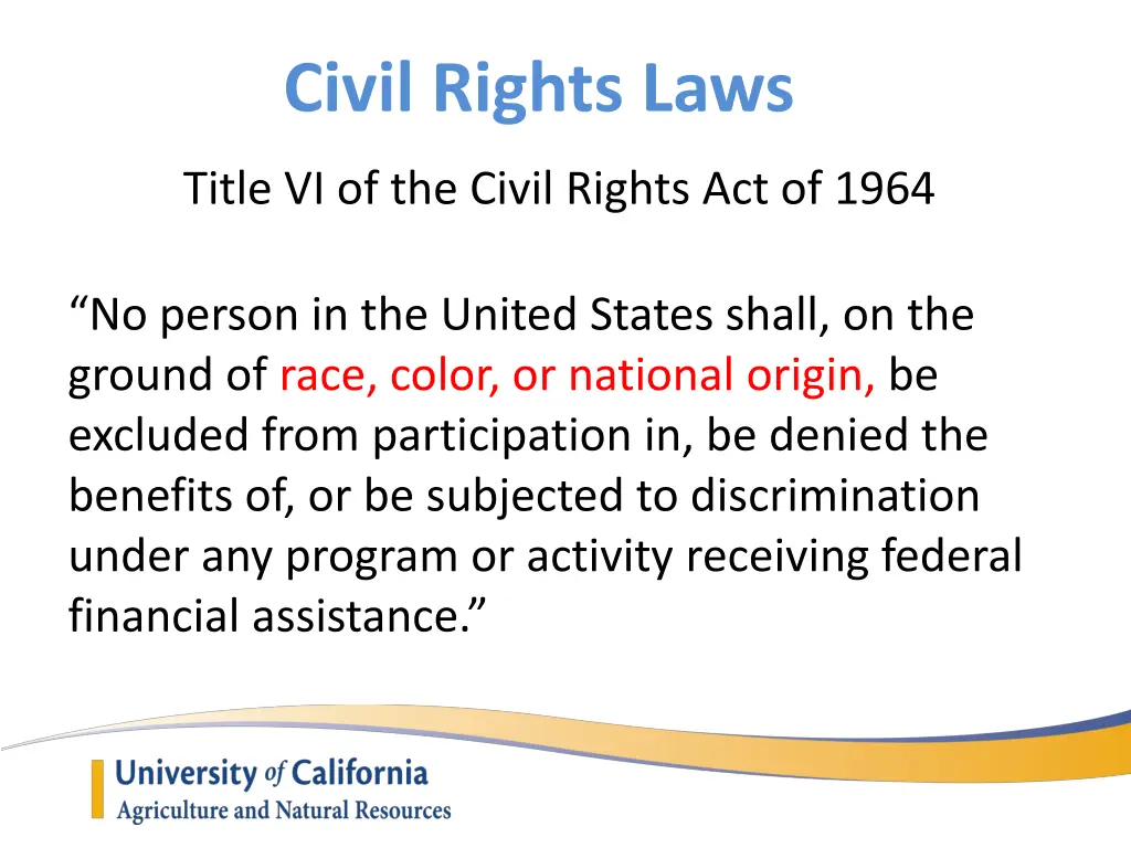 civil rights laws 1