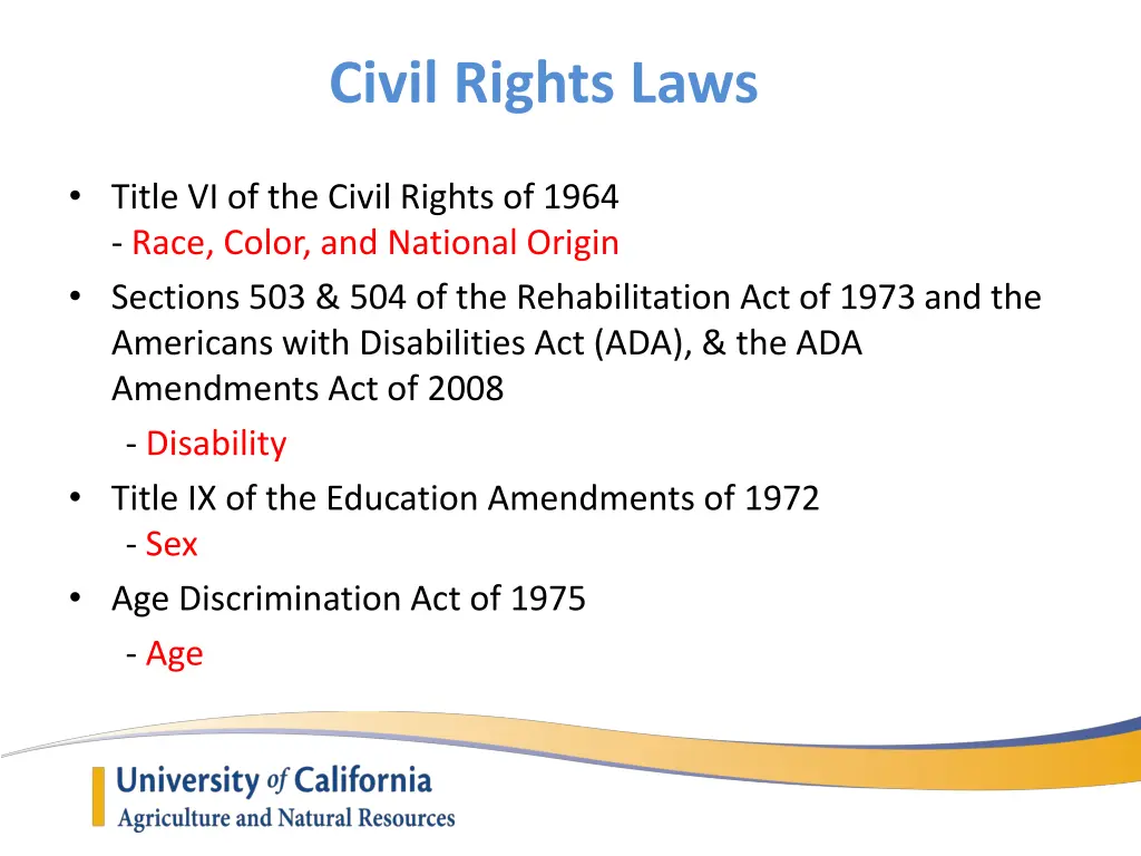 civil rights laws 2