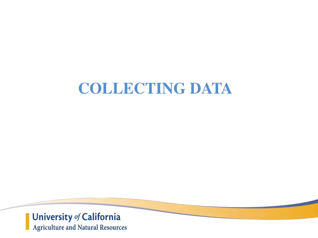 collecting data