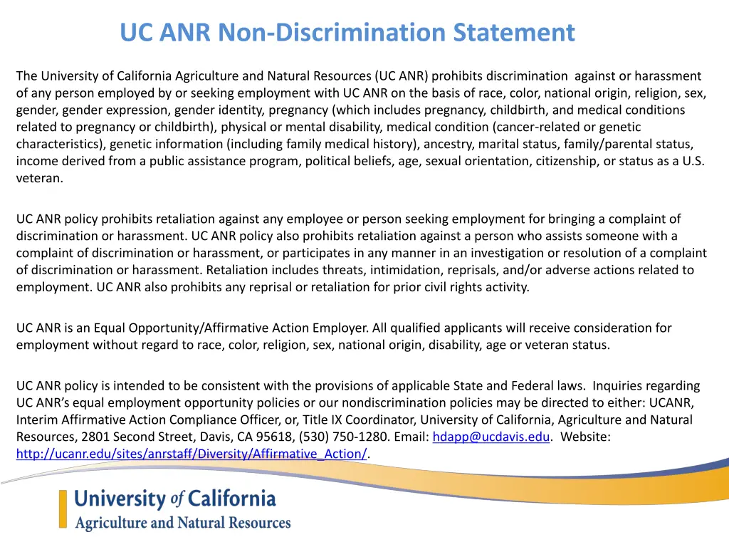 uc anr non discrimination statement