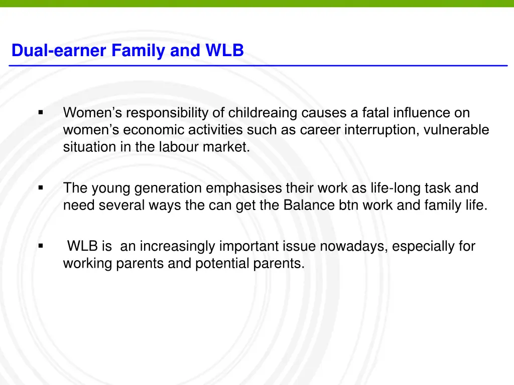 dual earner family and wlb 1