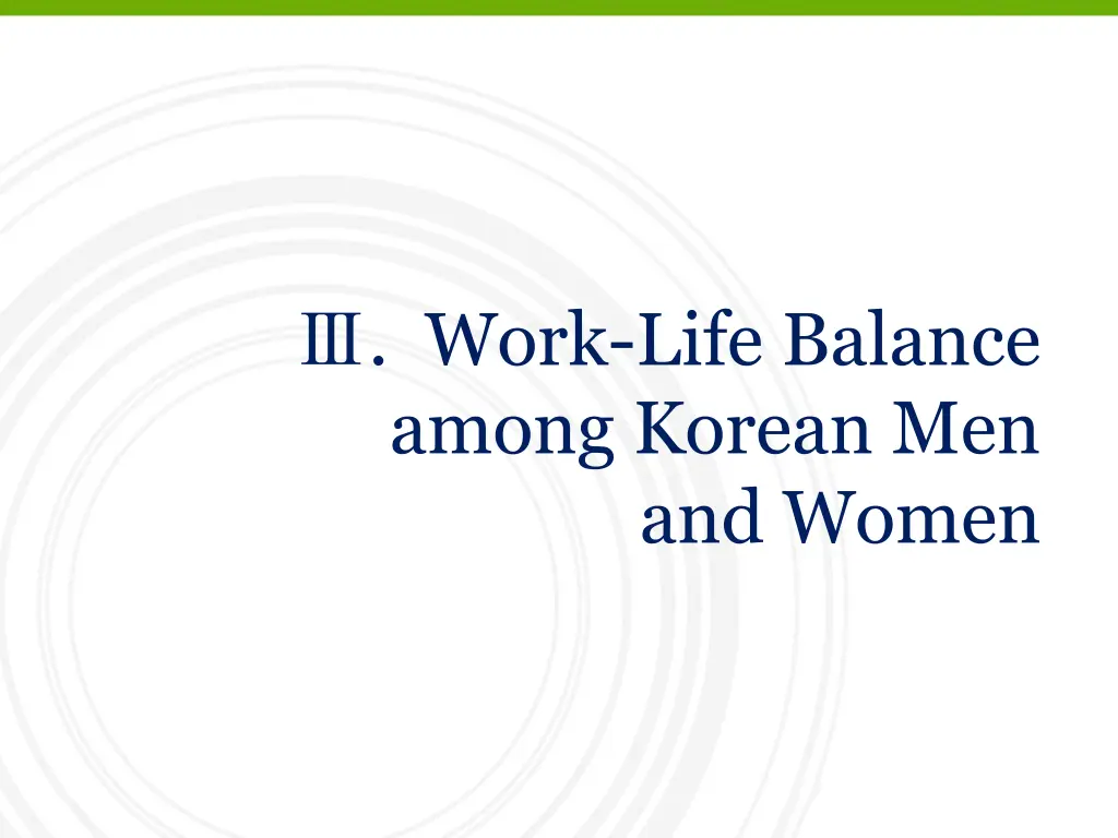 work life balance among korean men and women