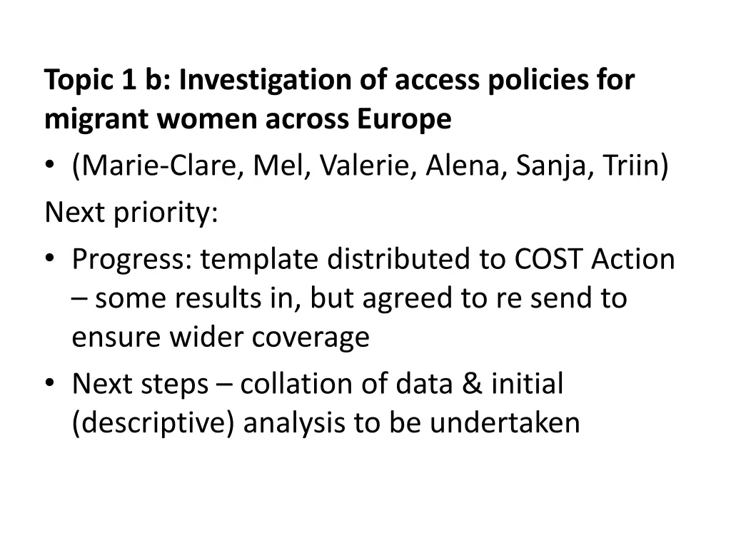 topic 1 b investigation of access policies