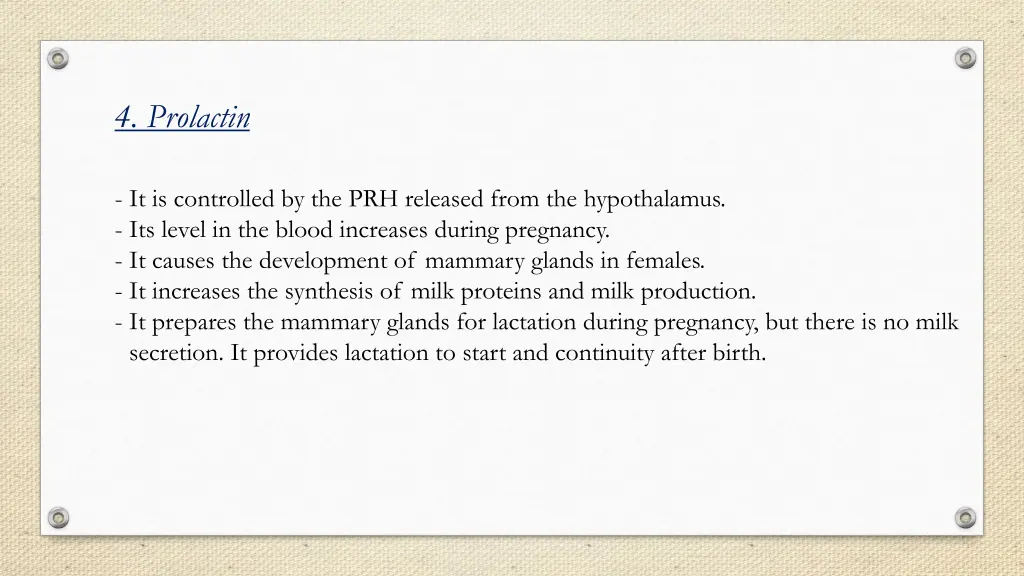 4 prolactin