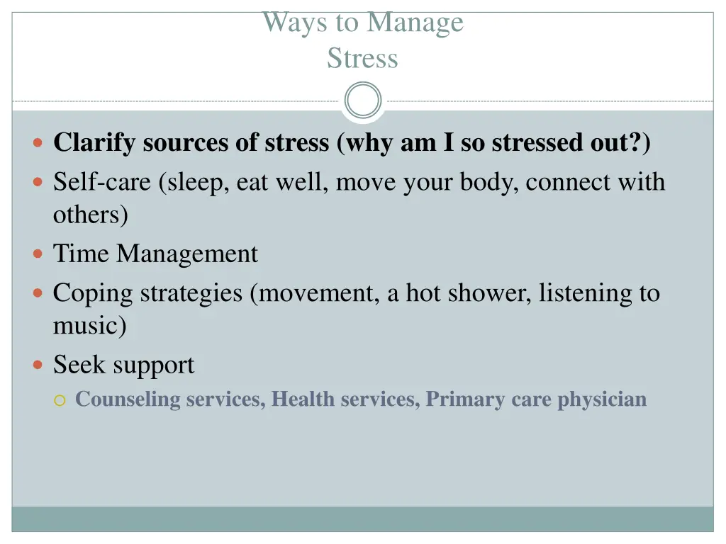 ways to manage stress