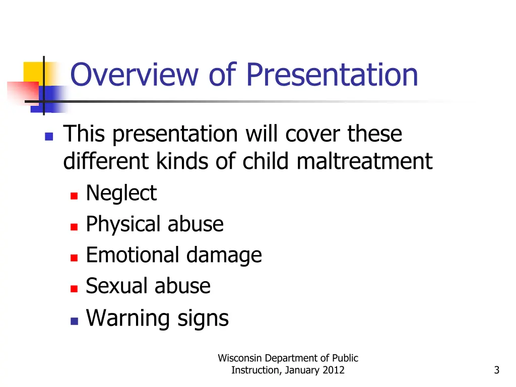 overview of presentation