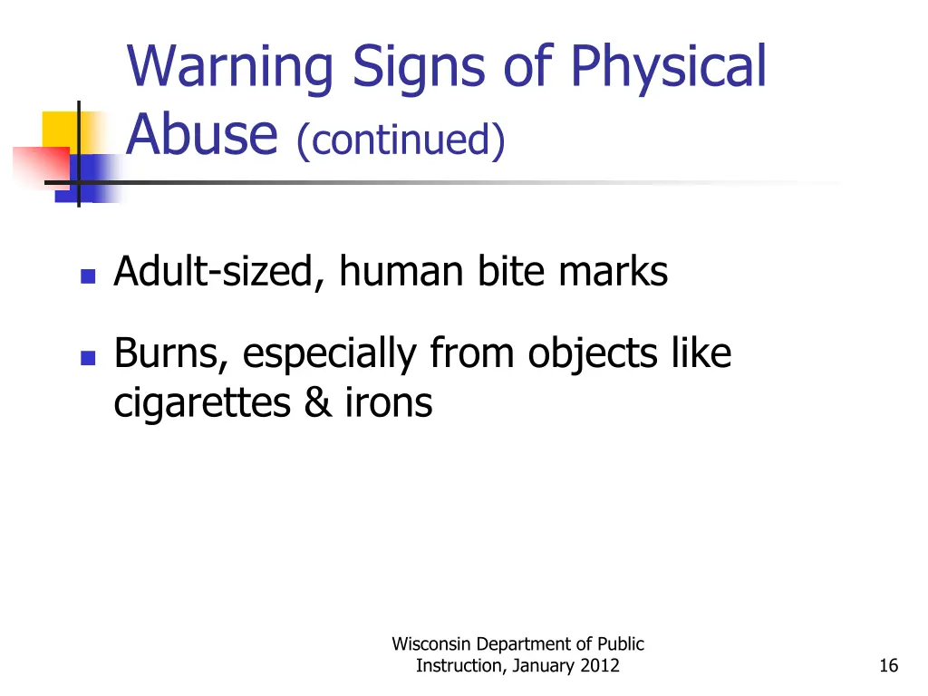 warning signs of physical abuse continued 1