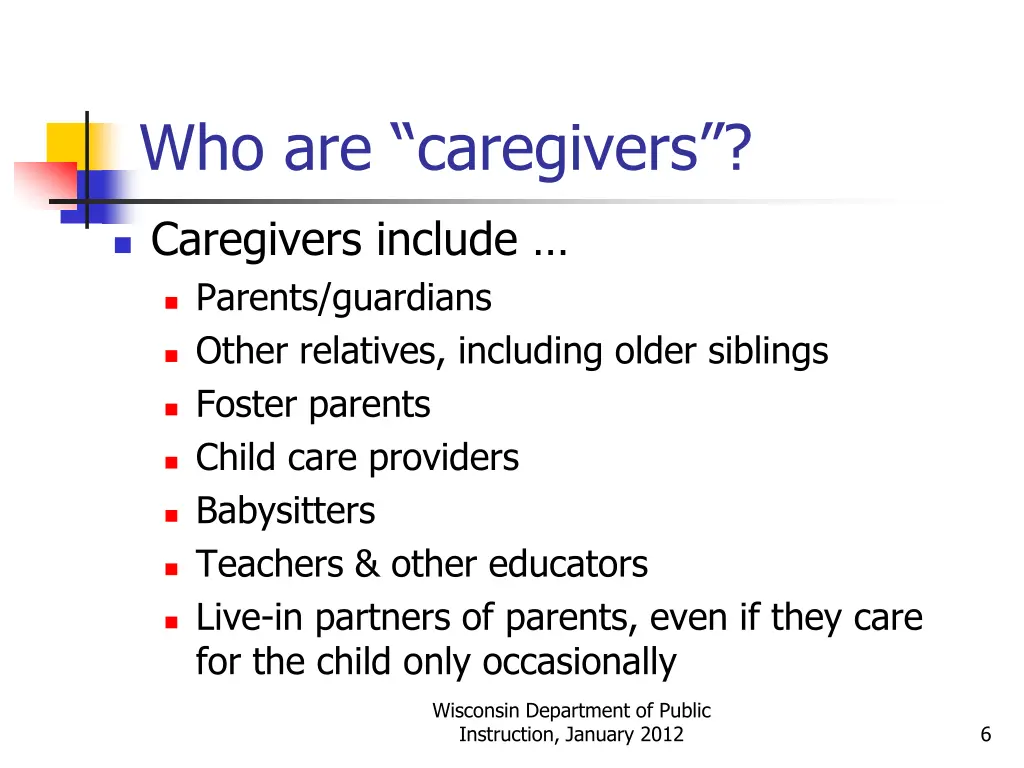 who are caregivers