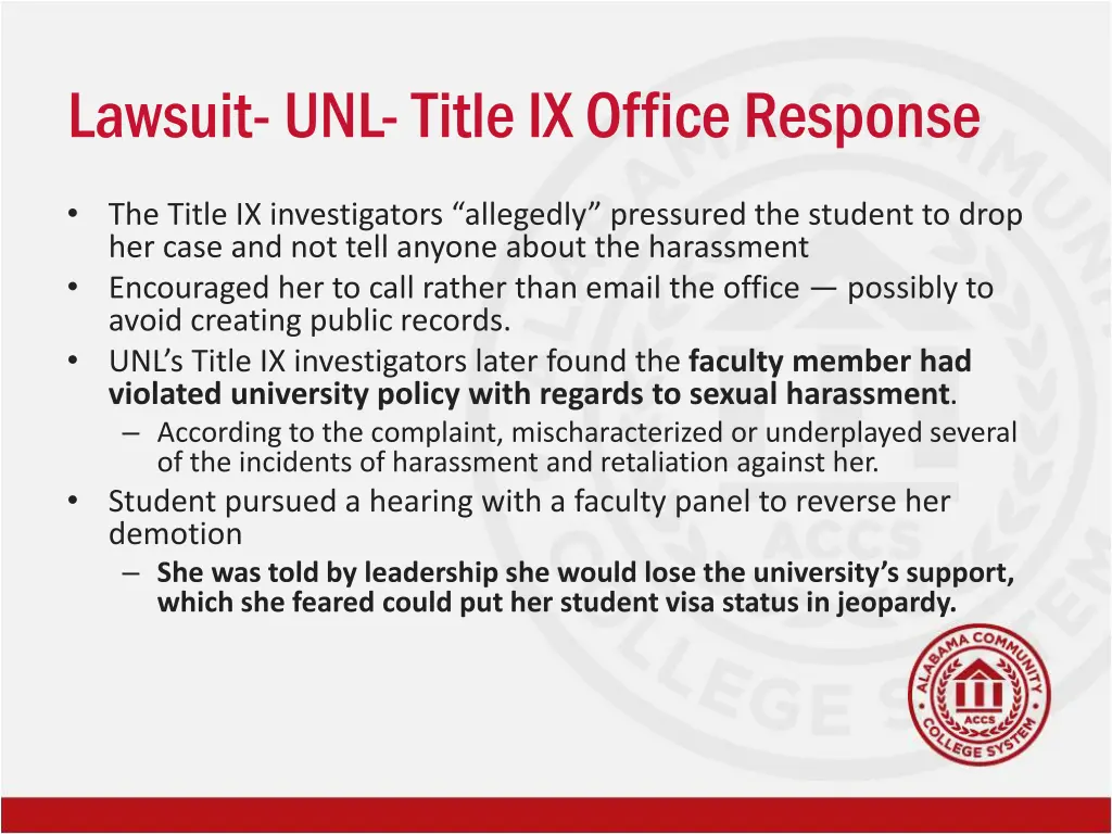 lawsuit unl title ix office response 1