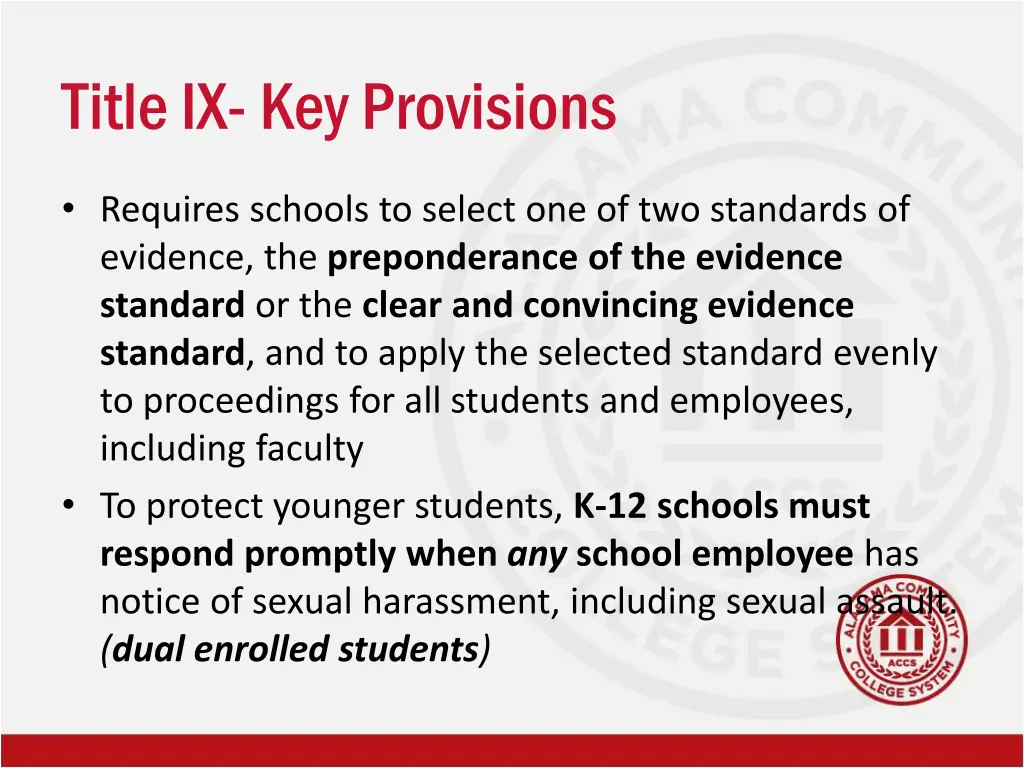 title ix key provisions 3