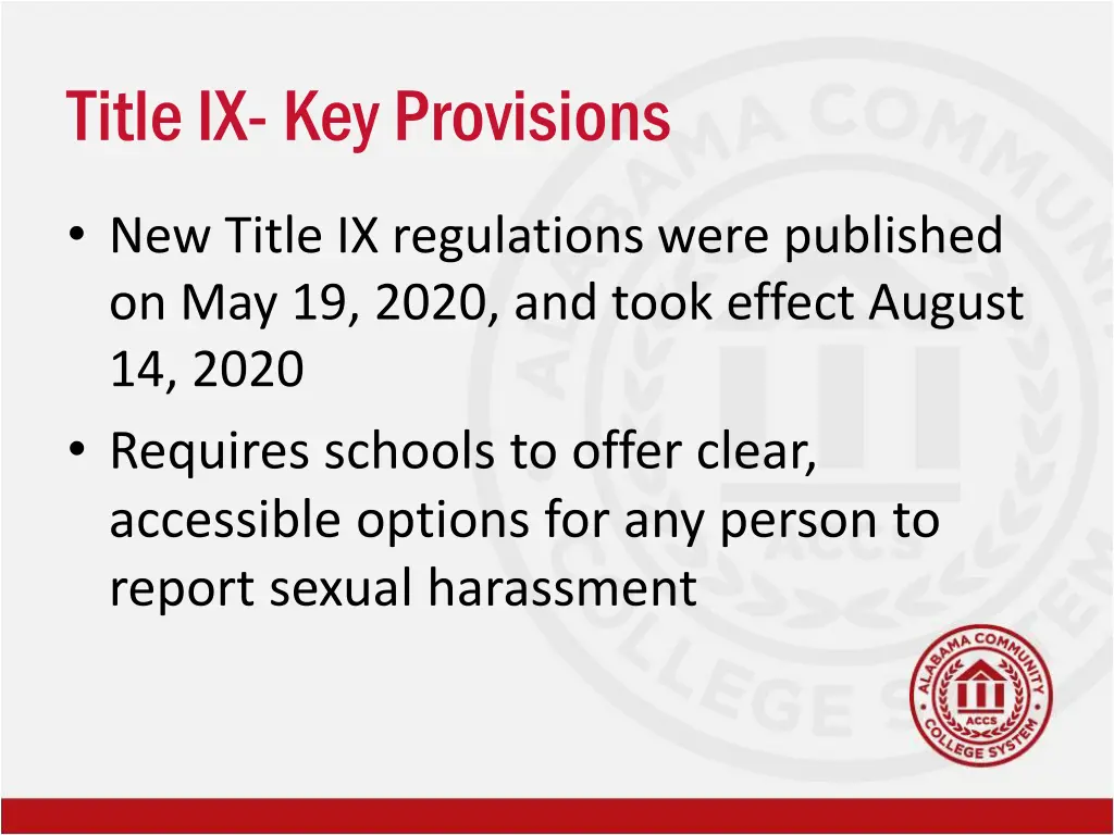 title ix key provisions