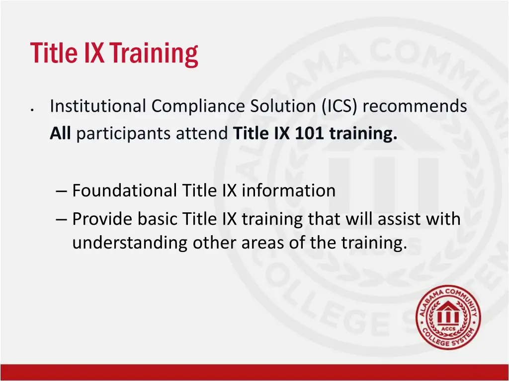 title ix training