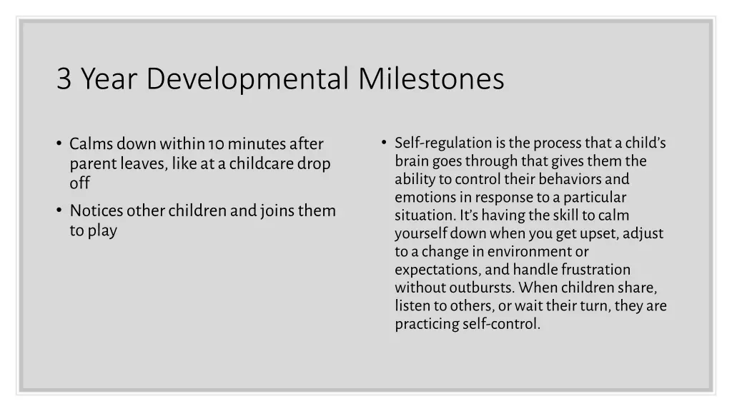 3 year developmental milestones