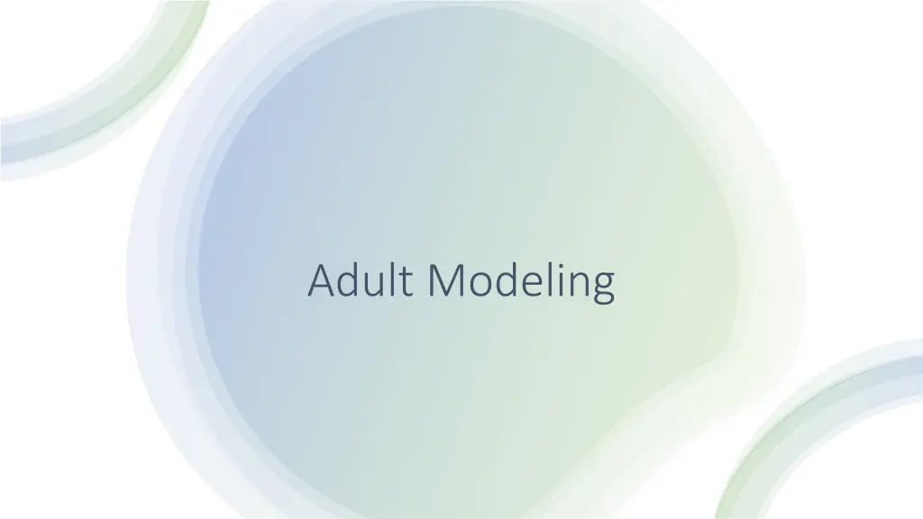 adult modeling