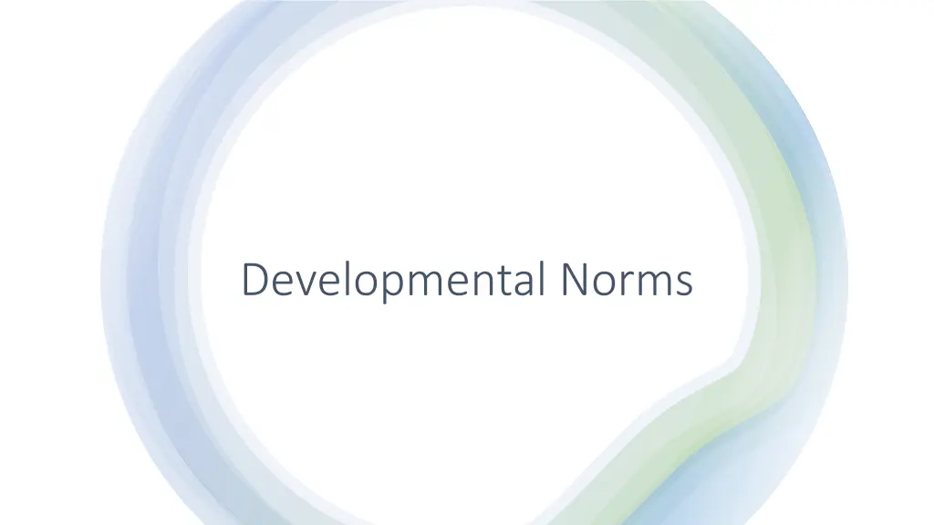 developmental norms