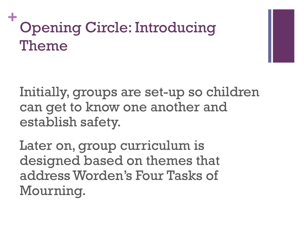 opening circle introducing theme 1